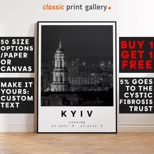 Kyiv Poster Print, Travel Decor,Kyiv Holiday Vacation Art, Minimal Decor, Minimalist Travel Poster, Colleague Leaving Gift, 3700