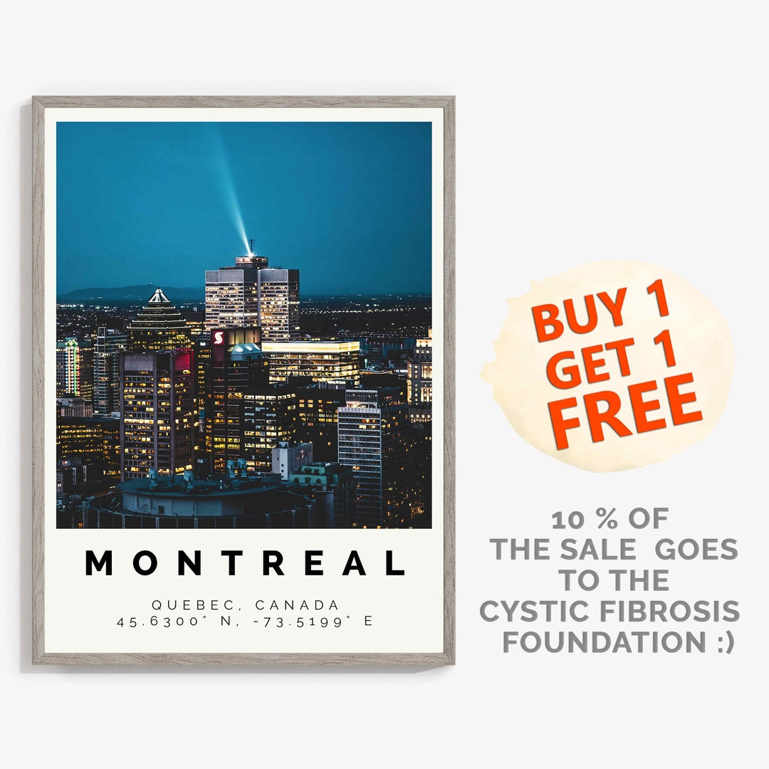 Montreal Poster Colorful Print Montreal Wall Art Montreal Etsy