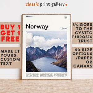 Norway Print, Norway Wall Art, Norway Color Poster With Text, Personalized Birthday Travel Gift Present Photography  Artwork,Norway 12063b2