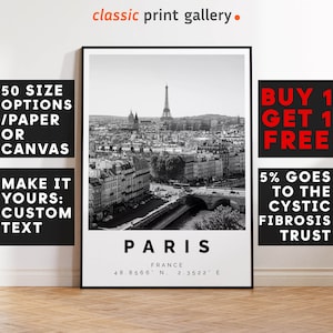 Paris Poster Print, Paris Wall Art, Housewarming Gift, Housewarming, Large Wall Art, Living Room Art, New Home Gift, 4442