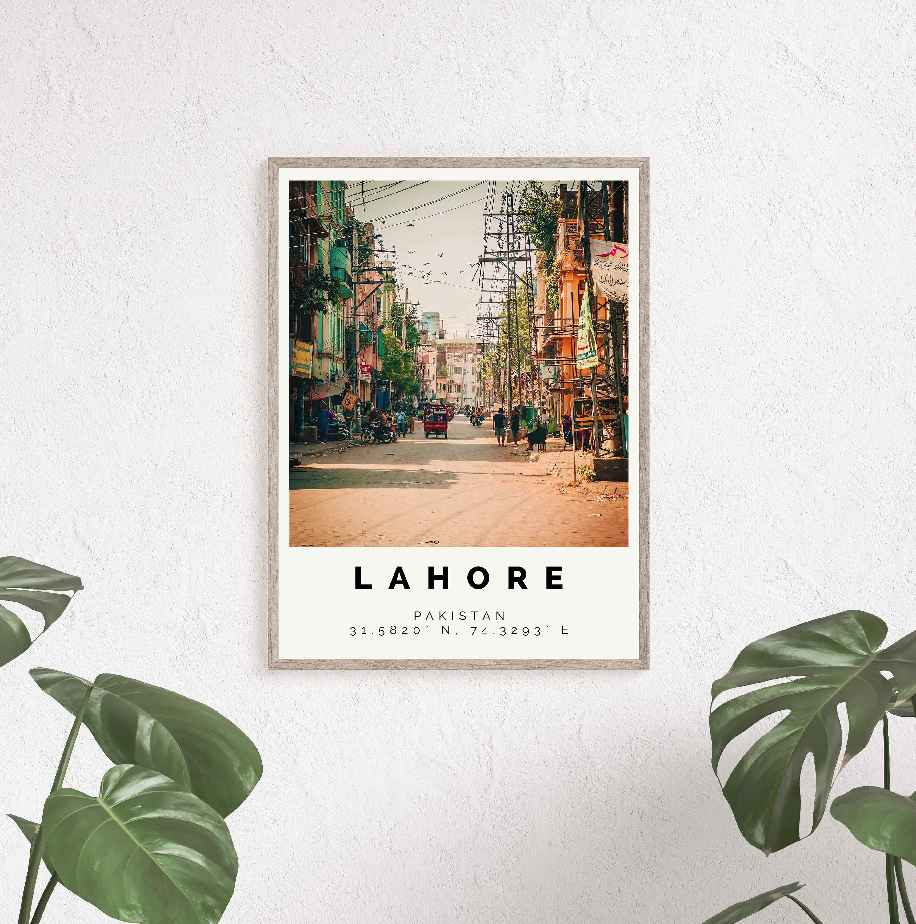 Lahore Poster Colorful Print Lahore Wall Art Lahore Photo Etsy