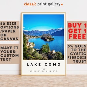 Lake Como Poster Colorful Print, Lake Como Wall Art, Lake Como Photo Decor, Lake Como Gift Travel Print,Italy,Vacation Art,8257