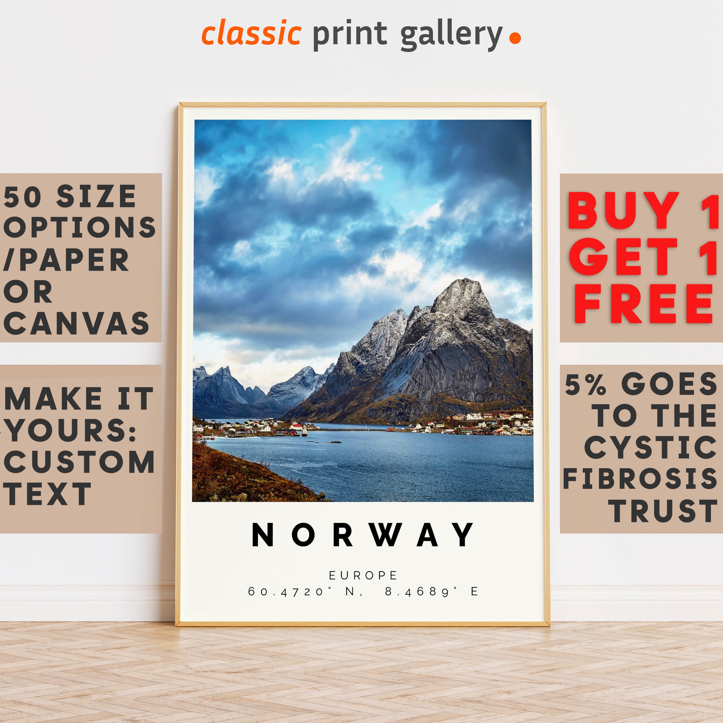 Norway Poster Colorful Print, Norway Wall Art, Norway Photo Decor, Norway Gift Travel Print,Housewarming Gift,9122