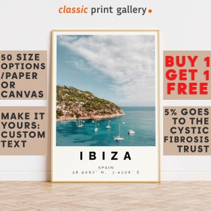 Ibiza Poster Colorful Print, Ibiza Wall Art, Ibiza Photo Decor, Ibiza Gift Travel Print,Gift For Backpacker,8137