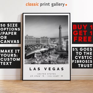 Las Vegas Poster,Las Vegas Print,Las Vegas Decor, Wall Art,Las Vegas, Anniversary Gift, City Poster, Architecture Wall Art, 3790