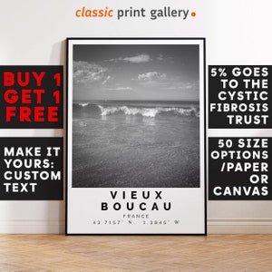 Surfing Print,Vieux Boucau Print,Vieux Boucau Wall Art,Vieux Boucau BW Poster,Beach Travel,Surf Gift,Tropical Art France 15288a