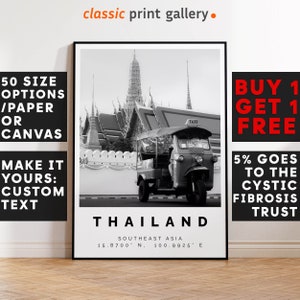 Thailand Poster Print, Thailand Wall Art, Housewarming Gift, Housewarming, Large Wall Art, Living Room Art, New Home Gift, Asia,5653