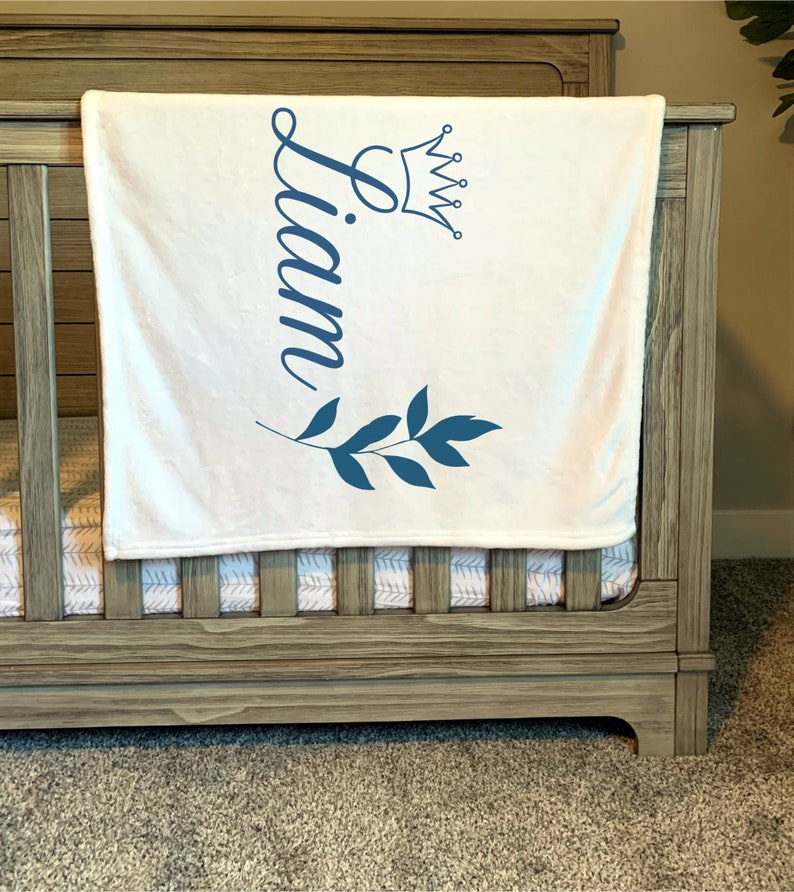 Personalized Baby Boy Blanket Custom Baby Gift Baby Boy Etsy