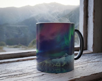 Color changing mug, magic mug, picture disappearing mug, photo magic mug, sensitive mug, heat mug, birthday gifts, magic coffee mug
