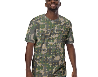 Designer Camouflage BRK Metu Print Men's t-shirt | Pan African American Designer | Kemetic Egyptian Clothes |