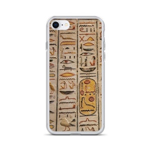 Kemetic Hieroglyphic (Metu Neter) Print iPhone Case