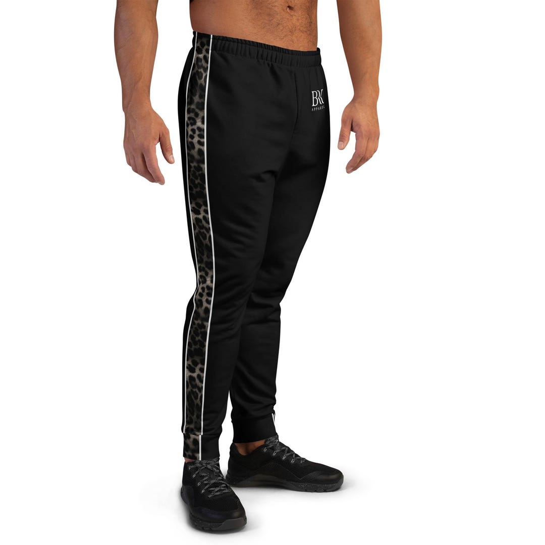 Jet Black Cheetah Joy Jogger main image 1