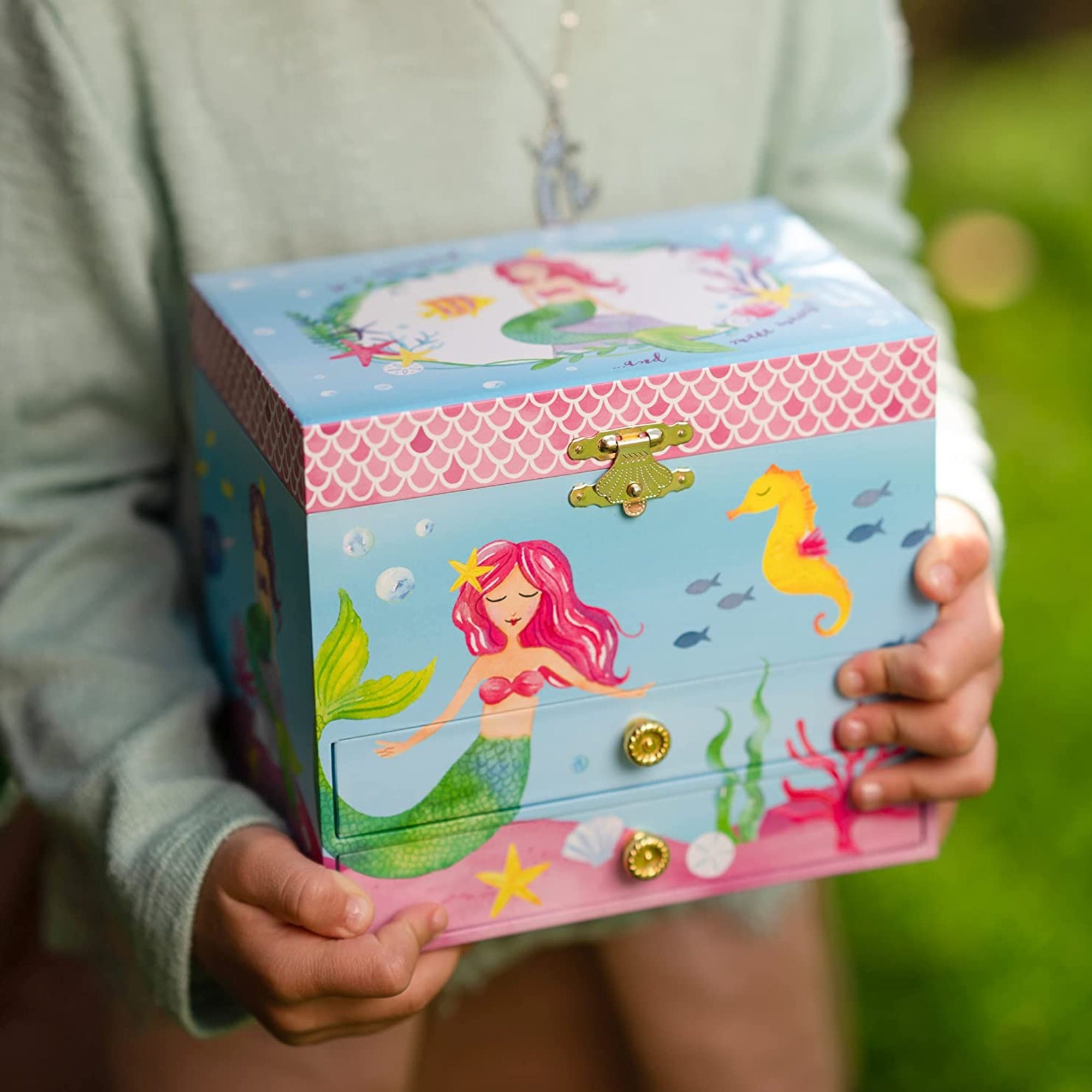 Musical Jewelry Box for Girls Mermaid Music Box Little Girl Etsy