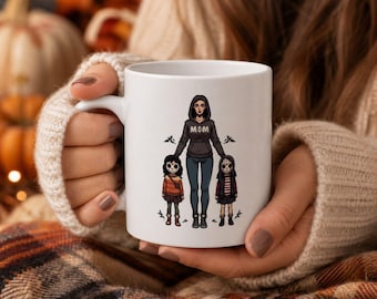 Halloween Mom Coffee Mug | Spooky Mama Mug | Funny Horror Mom Gift | Fall Coffee Cup | Halloween Gift for Moms | Cute Spooky Mug