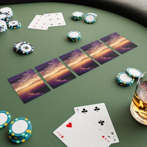 Benutzerdefinierte Pokerkarten, personalisierte Spielkarten für Spieleabende, UV-Beschichtung, Premium 300 g / m² Papier, Geschenk für Poker-Enthusiasten, benutzerdefiniertes Rückendesign,