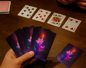 Candle Flower Playing Cards: Unique Poker Deck for Card Lovers