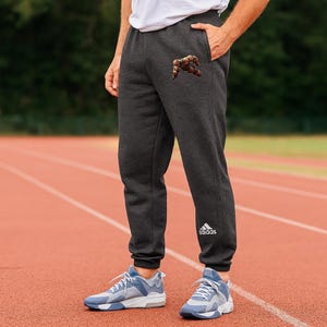 Adidas Sweatpants with Artistic turtle Design