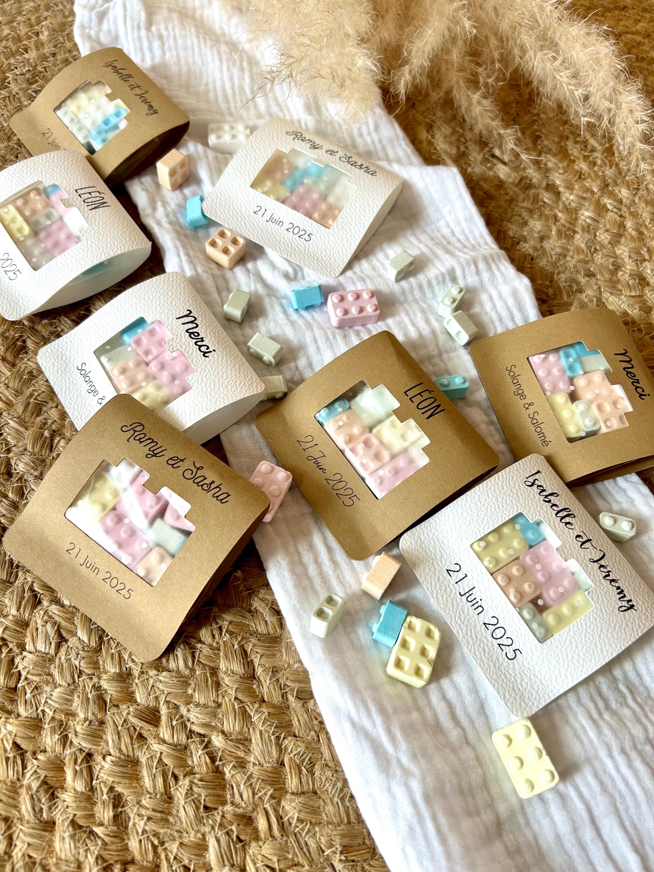 Personalized guest gift candy brick, wedding gift, bachelorette party, baptism, birthday, bachelorette party, event souvenir gift idea