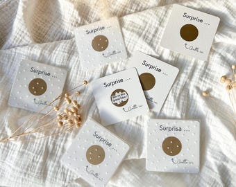 Pregnancy announcement scratch card wedding announcement dad grandparent aunt uncle godfather witness surprise vacation