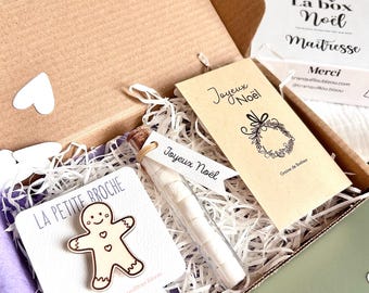 Personalisierte Weihnachtsgeschenkbox für Lehrer, Kinderbetreuer, Schulassistenten und Menschen mit sonderpädagogischem Förderbedarf. Geschenk zum Schuljahresende, kleine Aufmerksamkeit, Weihnachtsgeschenkidee.