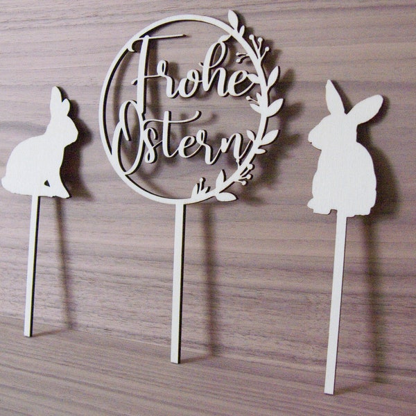 Cake-Topper "Frohe Ostern"