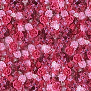 OPENING SALE 40% Off!Hot Pink Flower Wall Decor Photo Backdrop Panel Artificial Flower Panel 3-D Panel Home Shop Holiday Wedding Party W-032