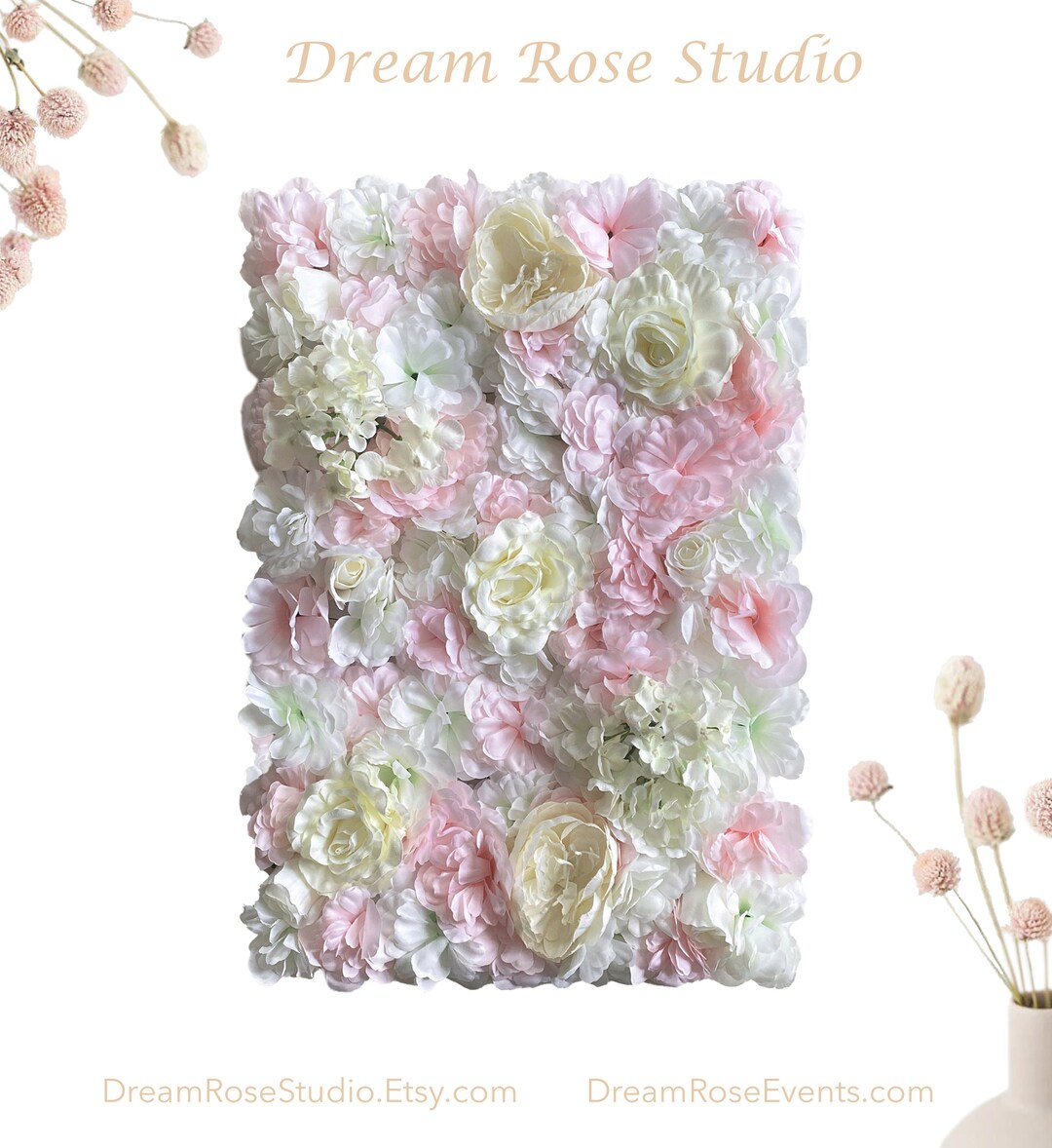 OPENING SALE 40 Off Light Pink Flower Wall Decor Photo Backdrop Panel