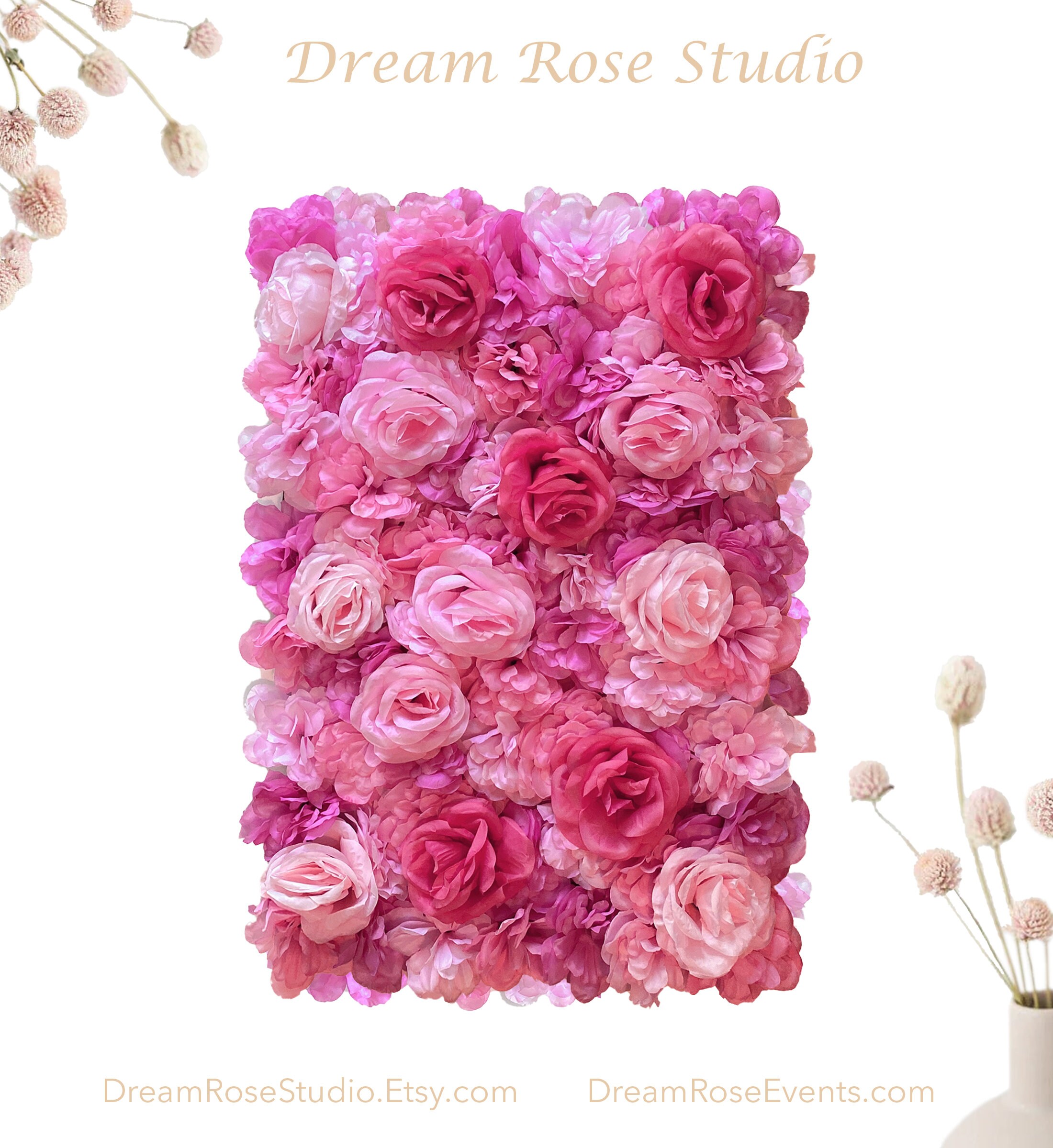 OPENING SALE 40 Off Pink Flower Wall Decor Photo Backdrop Etsy