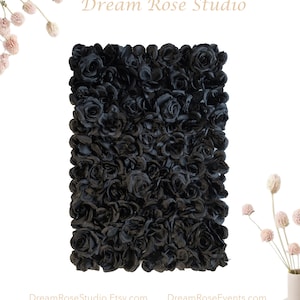 OPENING SALE 40% OffBlack Flower Wall Decor Photo Backdrop Panel Artificial 3-D Panel Home Shop Holiday Wedding Party W-033 Bild 3