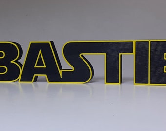 Custom Star War style text