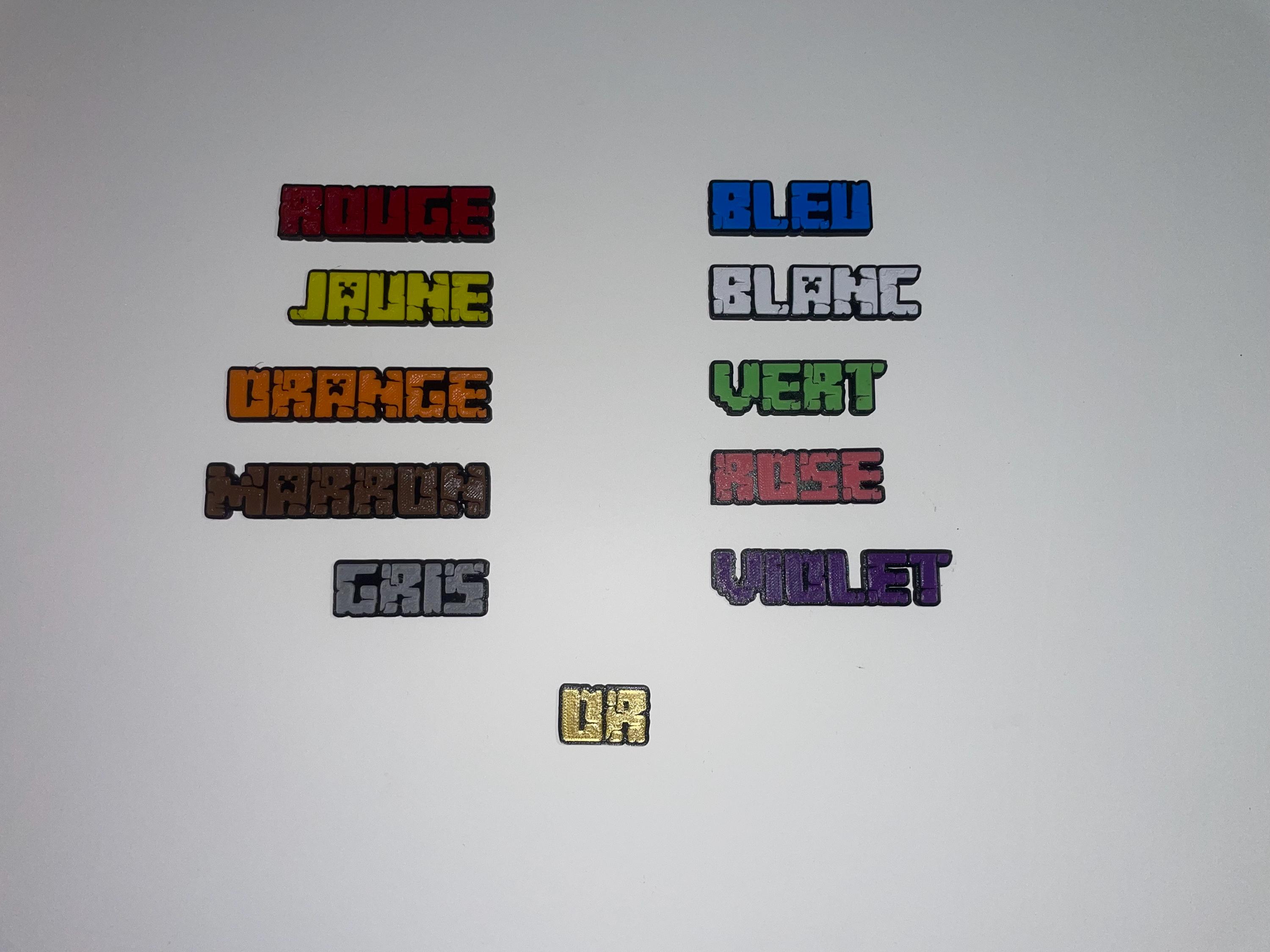 Custom Minecraft-style Text, 3D Printed - Etsy