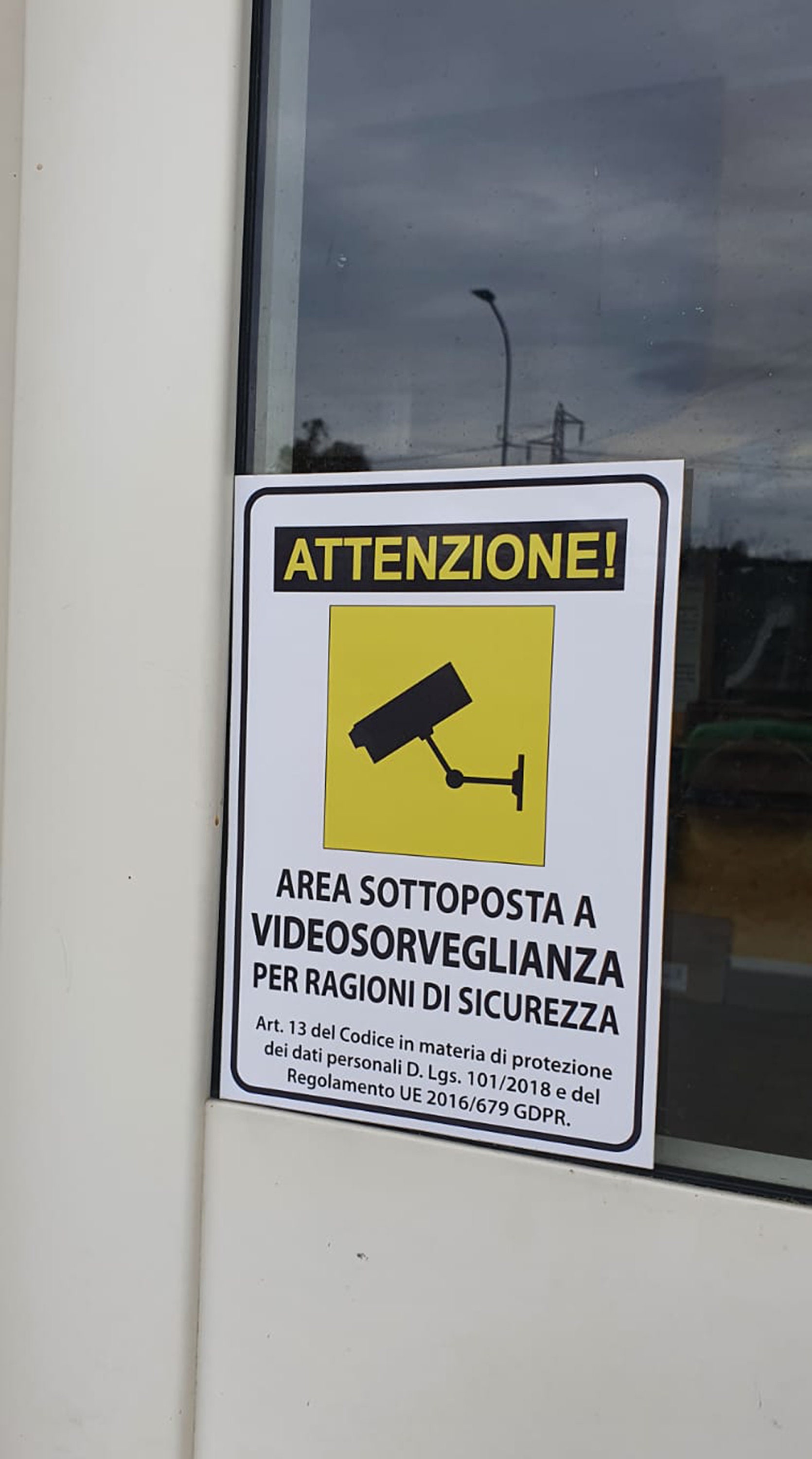 1 PEZZI CARTELLO Area Videosorvegliata Alluminio, 15X15Cm Proprietà