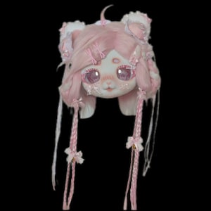 Kigurumi harig hoofd, schattig harig maskerhoofd, bont cos, nieuw bontpak hoofd, Kig kemono-masker, personaliseerbaar handgemaakt cosplay kostuummasker