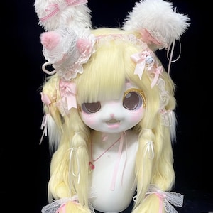 Kigurumi Fur Head, Cute Furry Mask Head, Fursuit Cosplay, New Furry Suit Head, Bunny  Kig Kemono Mask, Fursuit Head,Christmas Gifts