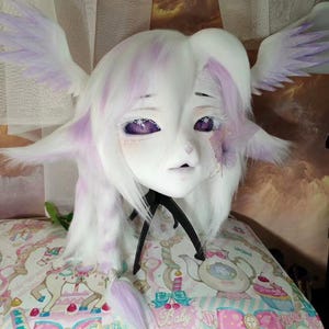 Kigurumi harig hoofd, schattig harig maskerhoofd, bont cos, nieuw bontpak hoofd, Kig kemono-masker, personaliseerbaar handgemaakt cosplay kostuummasker