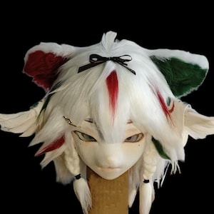Kigurumi harig hoofd, schattig harig maskerhoofd, bont cos, nieuw bontpak hoofd, Kig kemono-masker, personaliseerbaar handgemaakt cosplay kostuummasker
