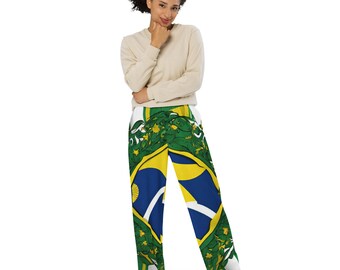 Brasil fashion pants / Brasil AI created design / gift for Brasil lovers