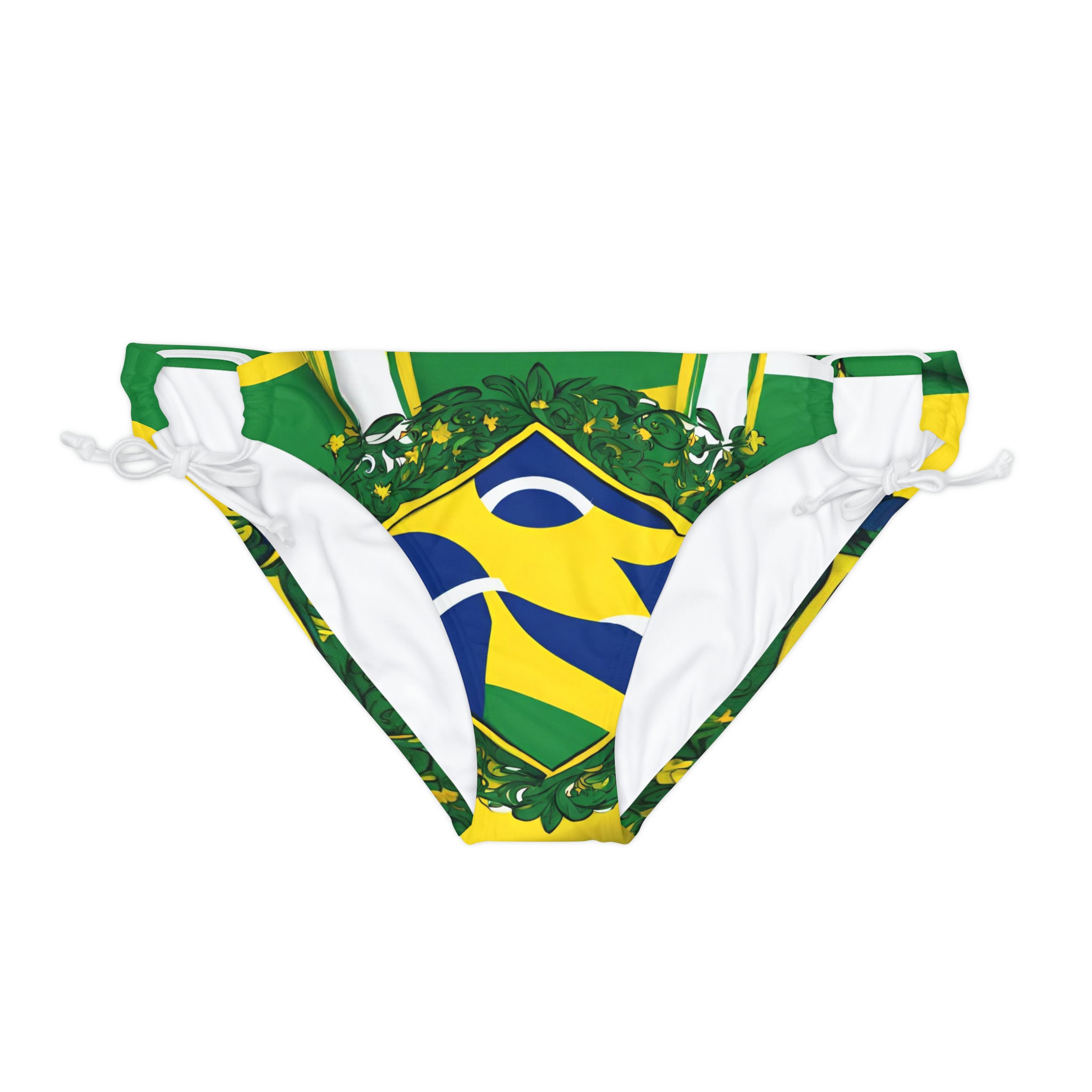 BIKINI TANGA WET Shiny Strass Sexy Brasil Tanga Sixty6 Rhinestone Thong  Pantie Swimsuit Badehose Bikini Bottom Beachwear Made in Eu 