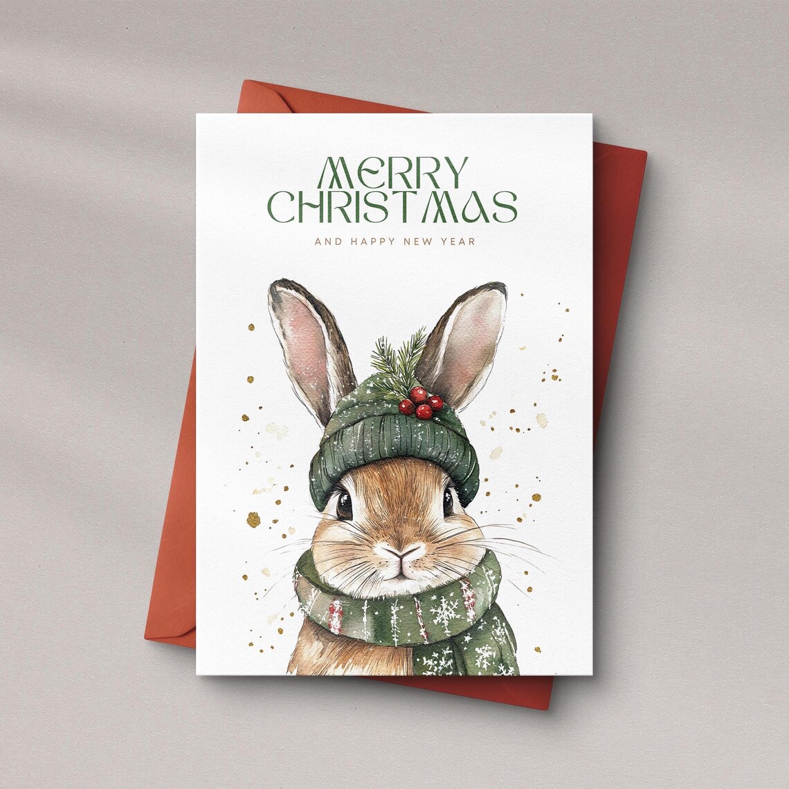 Tarjeta de Feliz Navidad imprimible / Tarjeta de felicitación de ...