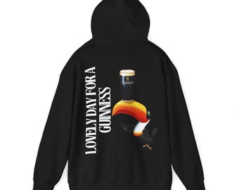 Guinness Bird Back Print Hoodie - Iconic Vintage Design