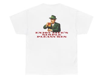 ユニセックス Birra Moretti Tシャツ：人生のシンプルな喜びを楽しむグラフィック
