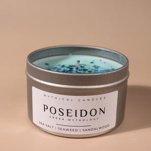 Poseidon | Greek Mythology | Soy Wax Candle | Surf