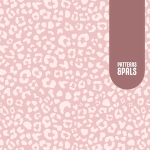 Leopard Spots Print Seamless Repeat Pattern for Commercial Use, Pink Cheetah Animal Fabric Design