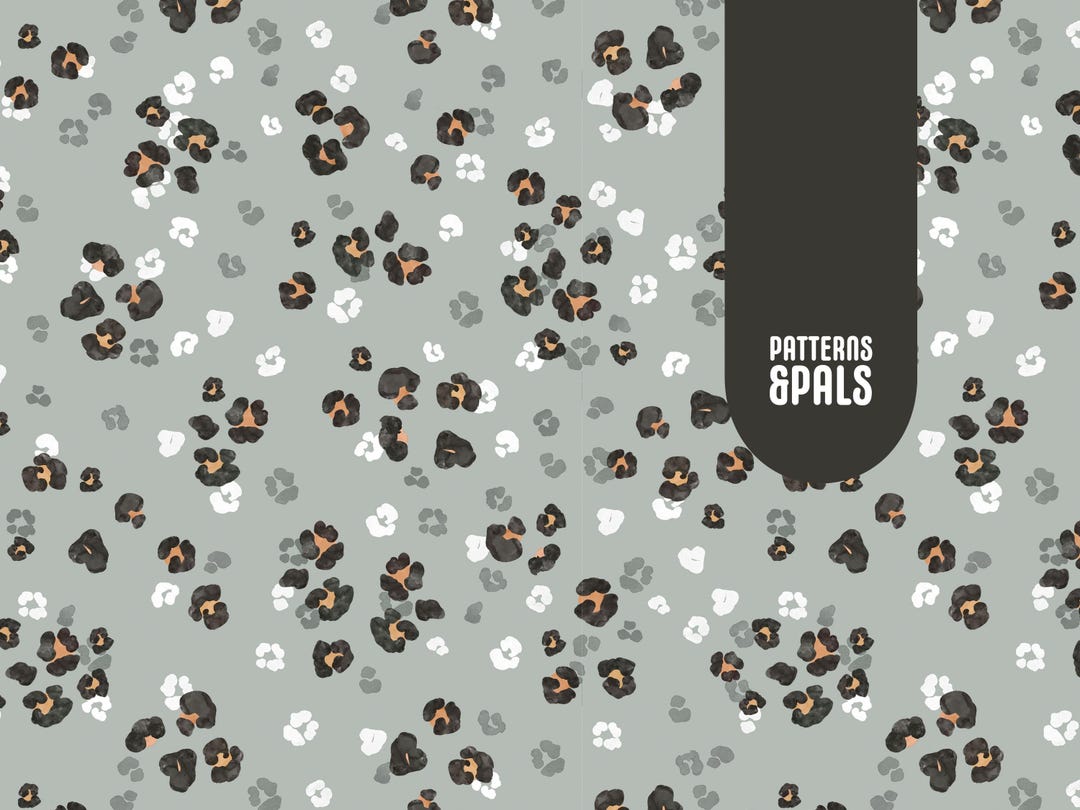 Leopard Print Repeat Leopard Print Seamless Repeat Pattern Neutral for Commercial Use ...