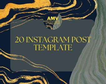 20 Instagram Post Template | Minimalist Template | Aesthetic Template | Business Template | Square Template | Social Media Template
