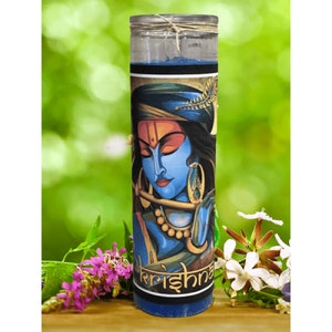 Krishna Candle: Spiritual Meditation Candle for Sacred Space