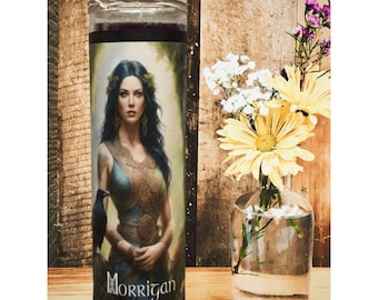 Morrigan Fixed Goddess Candle | For Fate, Prophecy, Magick Rituals, Witchcraft