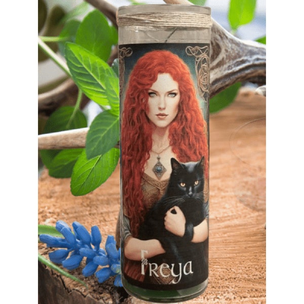 Freya Fixed Goddess Candle | For Love Spells, Beauty Rituals, Protection Magick