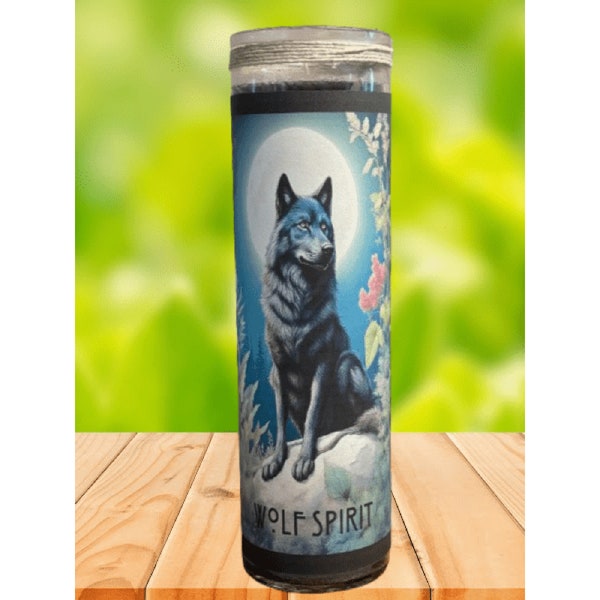 Wolf Fixed Animal Spirit Candle | Moon Magick, Intuition, Spirituality