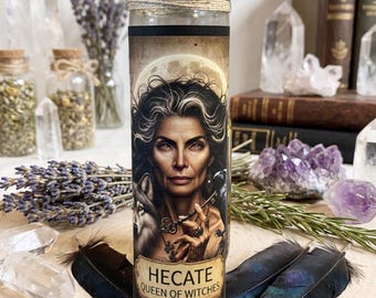 Hecate Goddess Candle | For Crossroads Rituals, Moon Magick and Witchcraft
